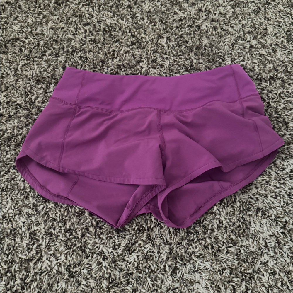 lululemon athletica Vibrant Purple Athletic Shorts